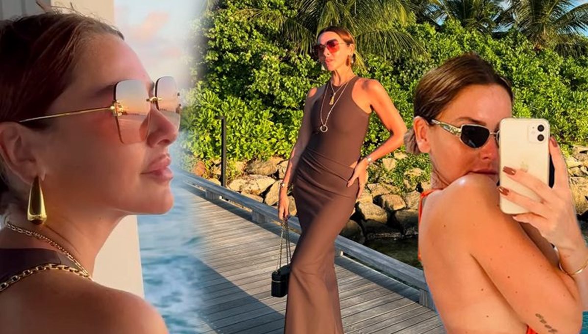 Hadise'den Maldivler pozları