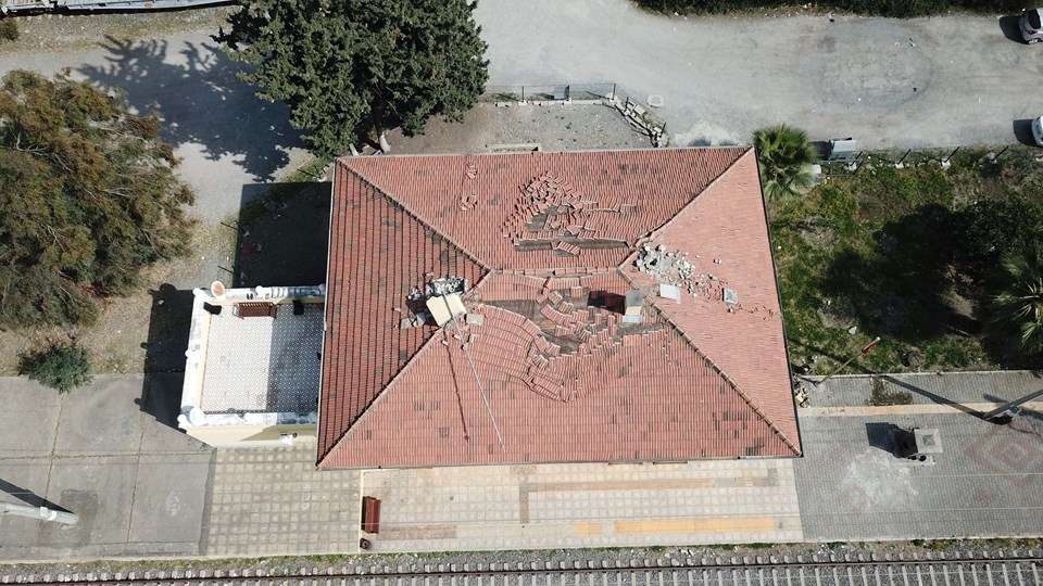 111 yıllık Dörtyol Tren İstasyonu depremlerde hasar gördü - 2