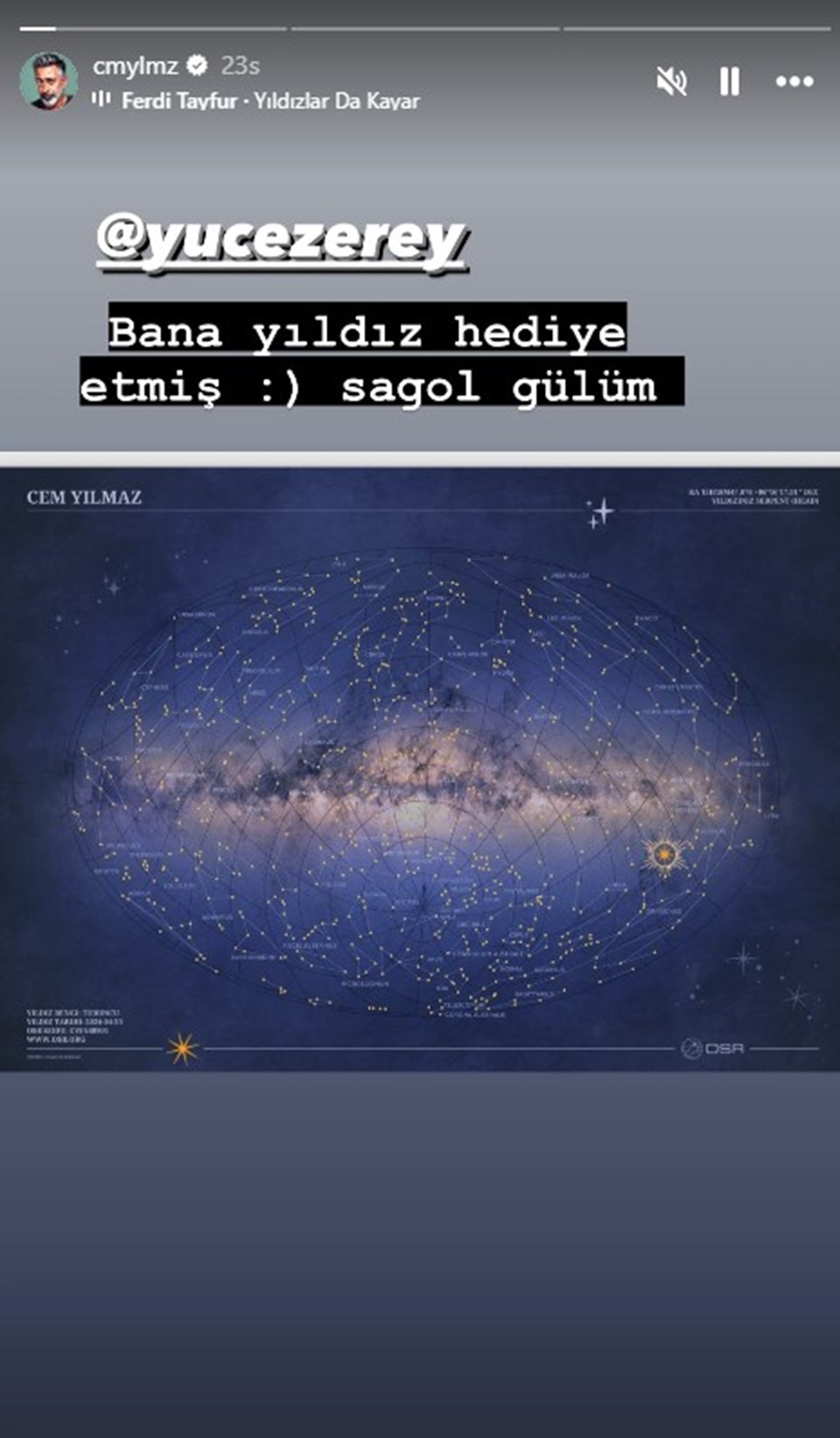 Cem Yılmaz'a yıldız hediye edildi - 1