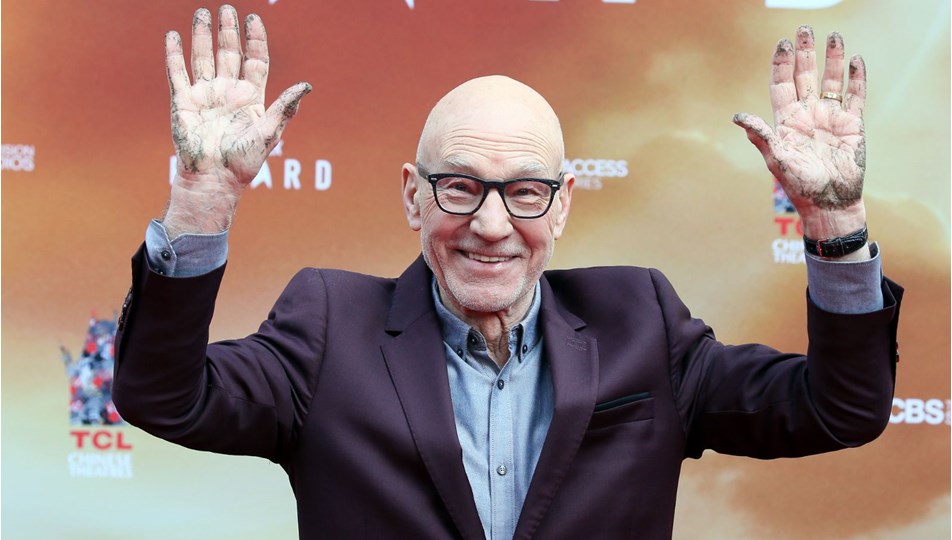 Sir Patrick Stewart'a onur günü (El ve ayak izleri ölümsüzleşti)