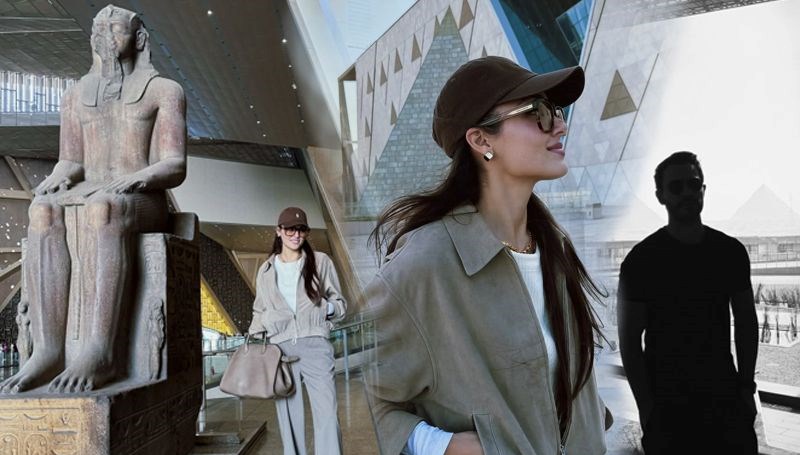 Mısır'a giden Hande Erçel ile Hakan Sabancı'dan yeni kareler