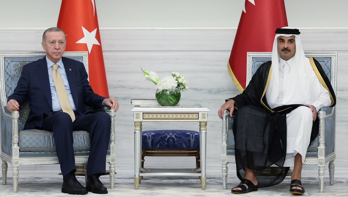 Cumhurbaşkanı Erdoğan, Katar Emiri Şeyh Temim ile bir araya geldi Cumhurbaşkanı Erdoğan, Katar Emiri Şeyh Temim ile bir araya geldi