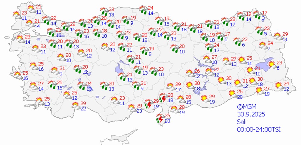 Sıcaklık düşecek, yağışlı hava devam edecek: Yeni haftada hava nasıl olacak? - 6