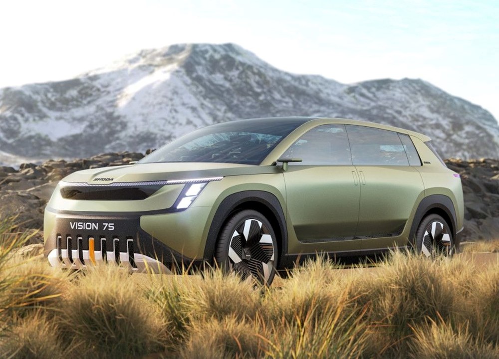 Skoda'dan yeni logo ve yeni elektrikli model: Vision 7S tanıtıldı - 3