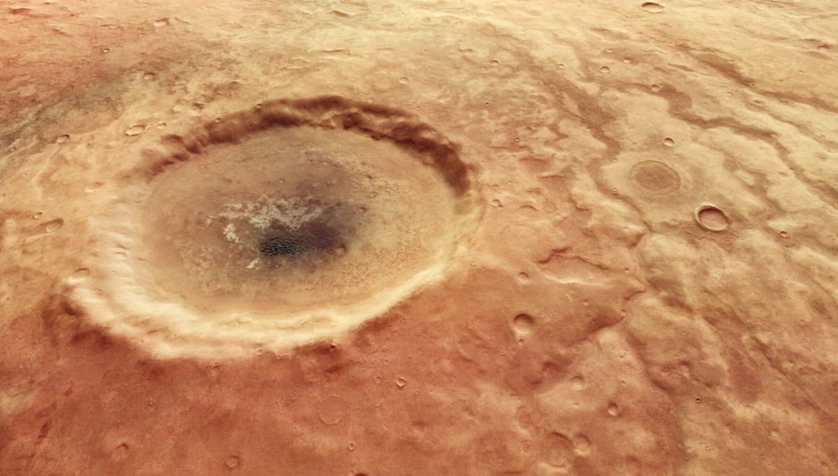 Mars'ta yeni bir krater keşfedildi