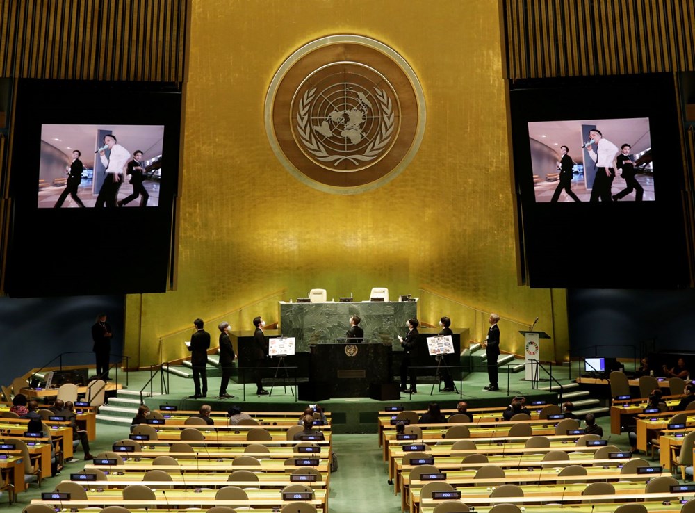 BTS grubu Birleşmiş Milletler Genel Kurulu'nda konuştu - 6