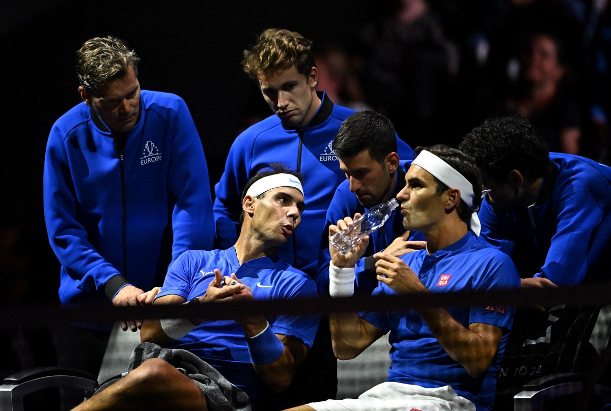 Veda maçında Novak Djokovic ve Andy Murray gibi yıldızlar da Federer