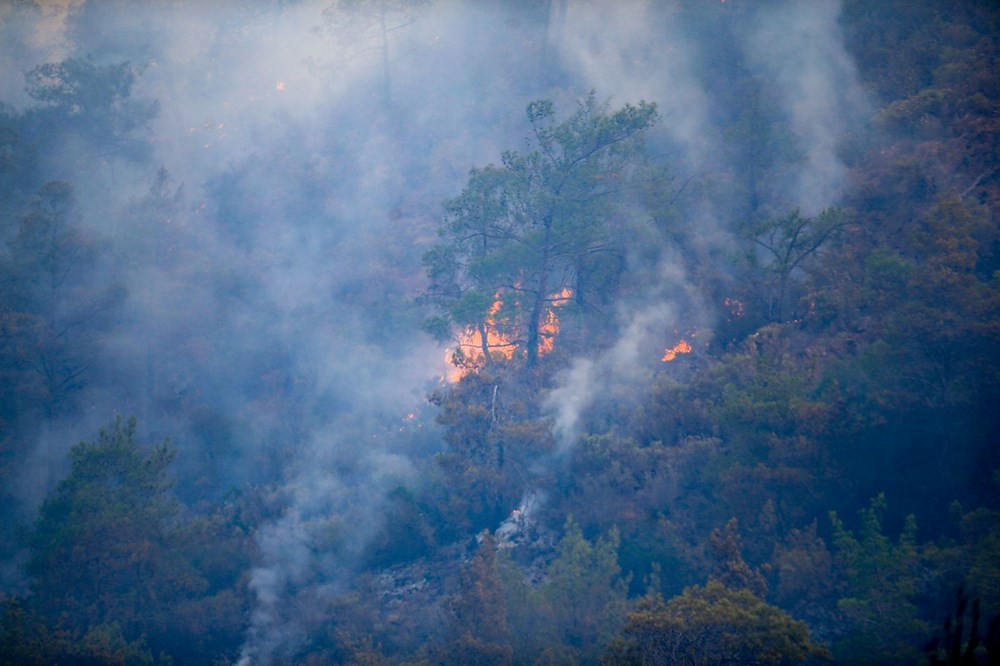 Marmaris'te orman yangını: Büyük ölçüde kontrol altına alındı - 6