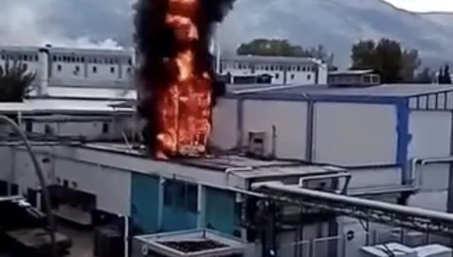 Bursa'da fabrika yangını