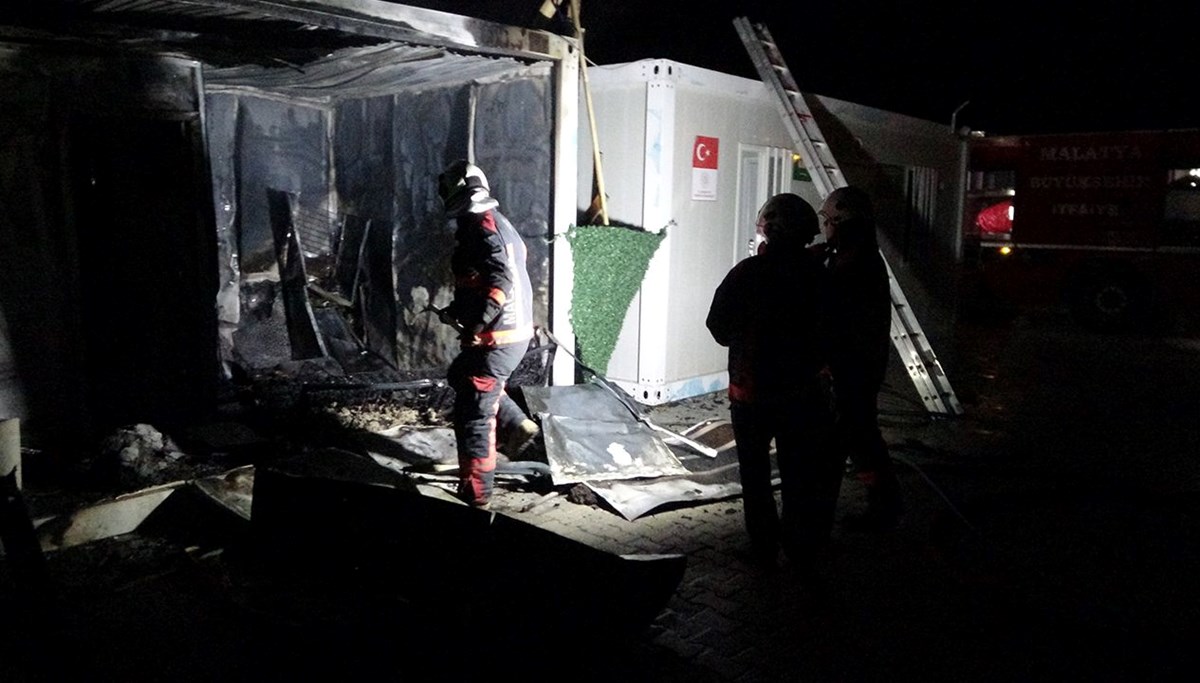 Konteyner kentte yangın Konteyner kentte yangın