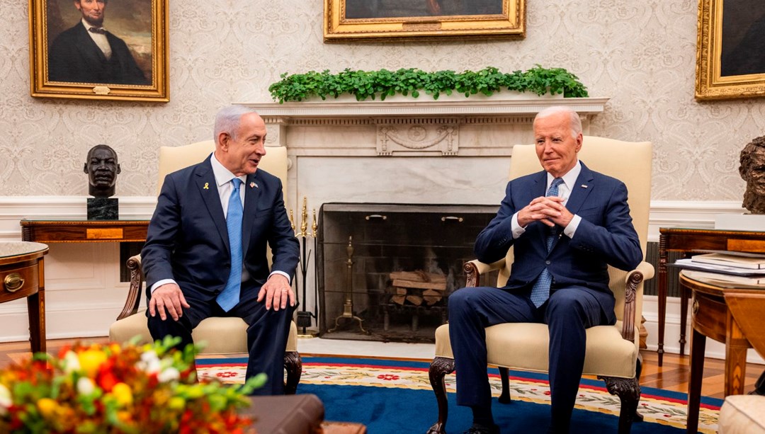 Protestoların gölgesinde görüşme: Biden ve Netanyahu, Beyaz Saray’da bir araya geldi