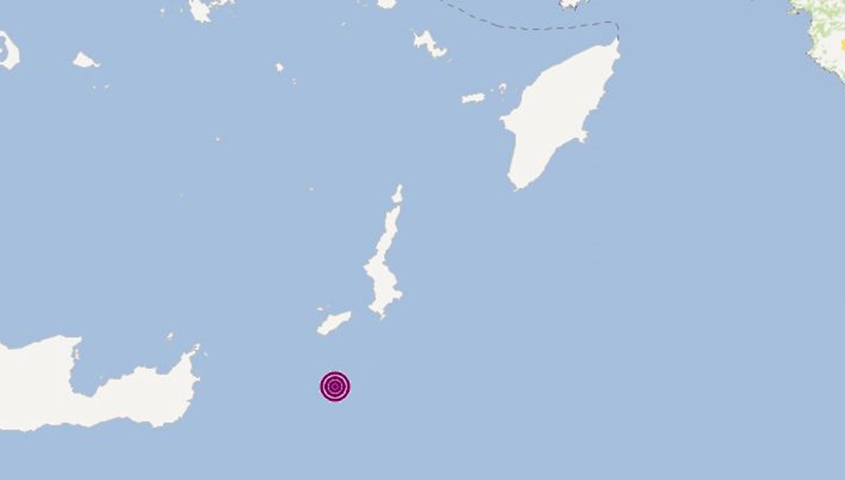 Akdeniz'de 5,5 büyüklüğünde deprem