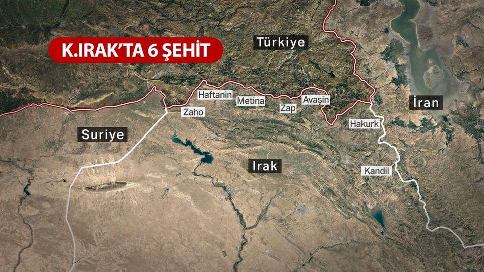 SON DAKİKA HABERİ: MSB: Kuzey Irak'ta 6 asker şehit oldu | Bölgeye hava harekatı yapıldı - 1