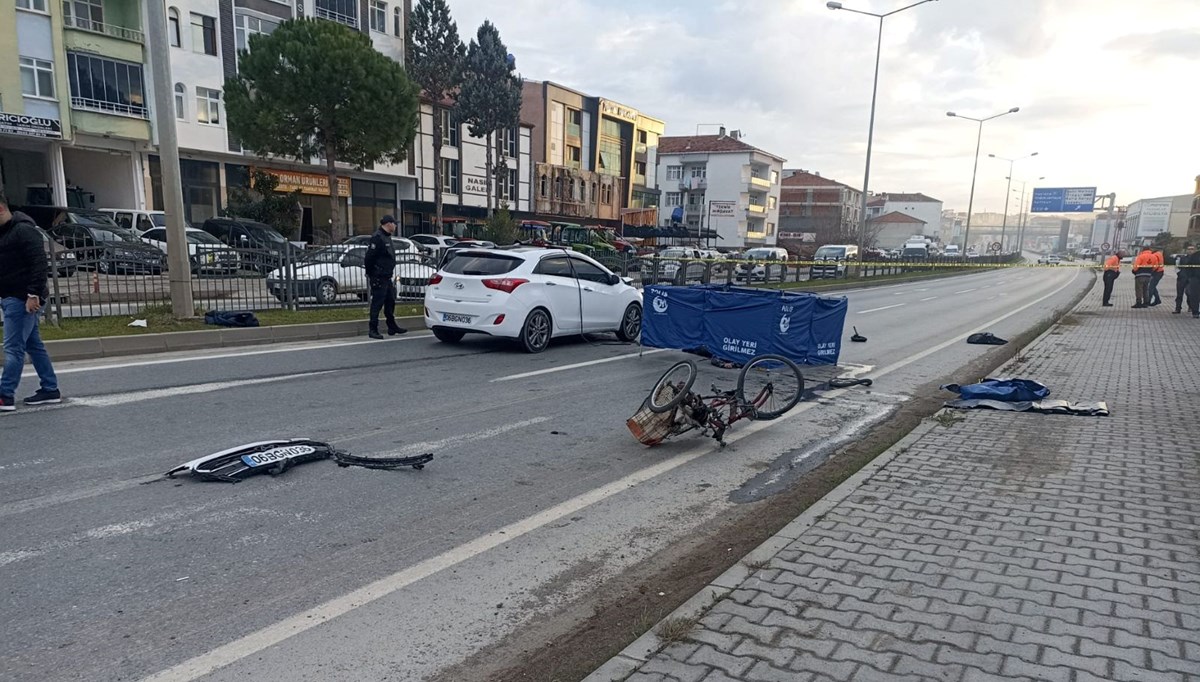 Samsun’da otomobilin çarptığı bisiklet sürücüsü yaşamını yitirdi