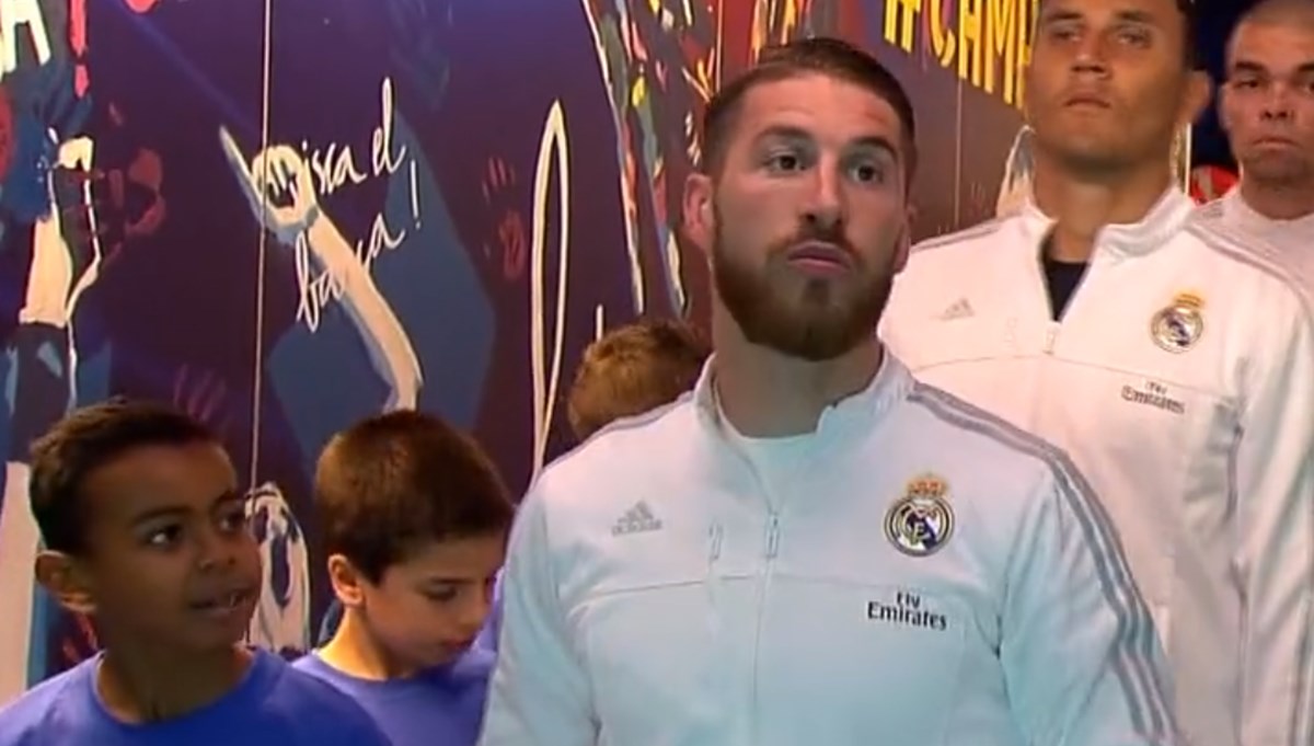 Yıllar önce elinden tuttuğu Barcelonalı Lamine, Sergio Ramos'u yaktı Yıllar önce elinden tuttuğu Barcelonalı Lamine, Sergio Ramos'u yaktı