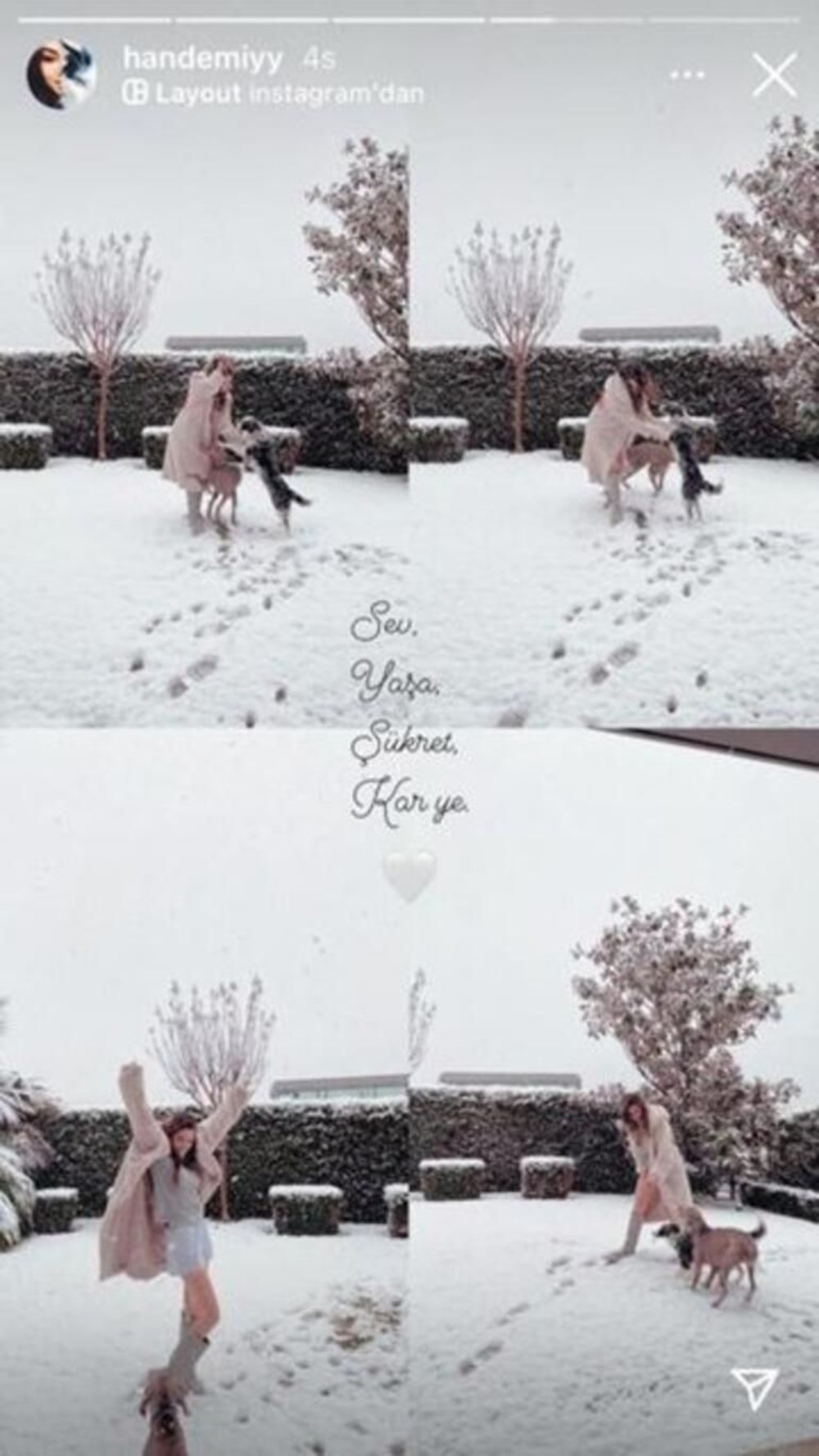 Ünlülerin kar sevinci - 8