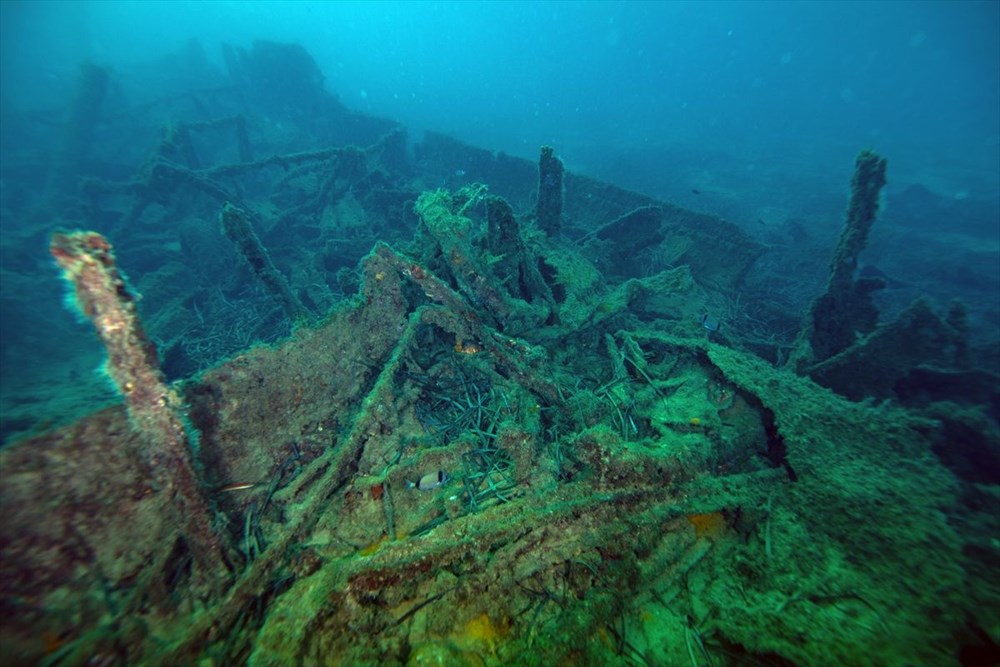 1. Dünya Savaşı'nın bitişinin 103. yılında Çanakkale'deki batık görüntülendi - 16