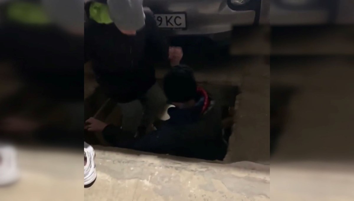 Türk aile sığınağa indikleri anları paylaştı