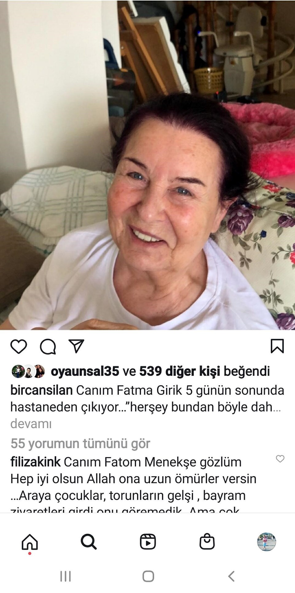 Fatma Girik taburcu oldu - 1