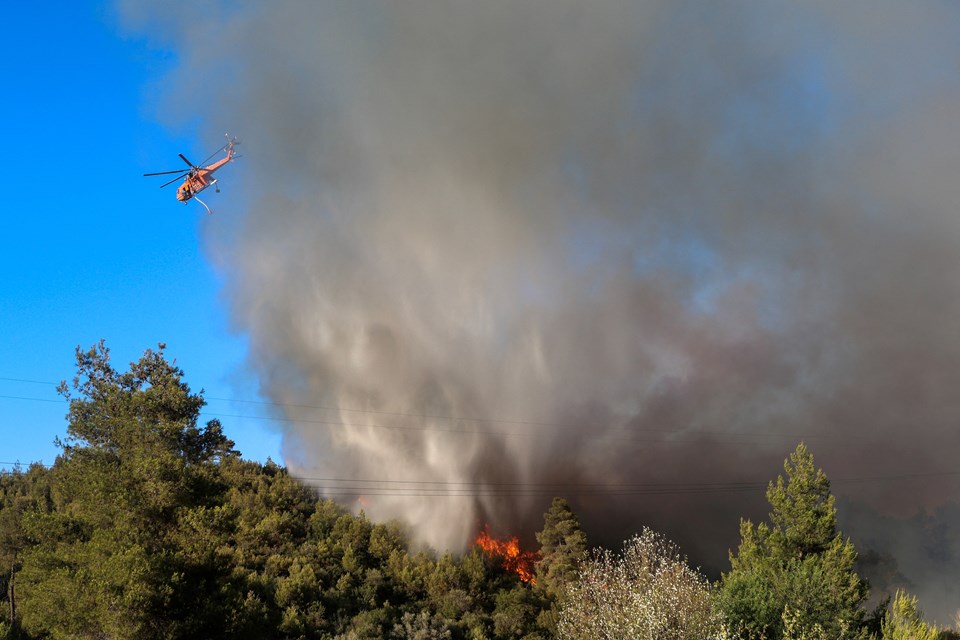 Yunanistan'da 24 saatte 52 orman yangını çıktı: İstanköy (Kos) Adası'nda tahliye - 1