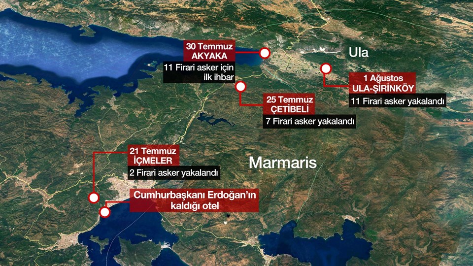 Marmaris'te Erdoğan'a suikast girişiminde bulunan 11 darbeci daha yakalandı - 1