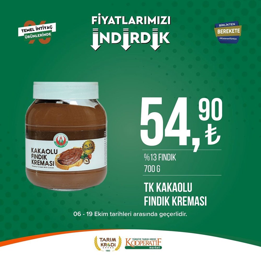 İNDİRİM BUGÜN BAŞLADI! Tarım Kredi Kooperatifi Market İndirim Kataloğu | Siirt Olay Haber Tarım Kredi Kooperatif Market ekim ayına özel yeni indirimli ürünler listesi: Yüzde 50 indirim bugün başlıyor (16 Ekim-2 Kasım 2023 Tarım Kredi Market indirimleri) - 87