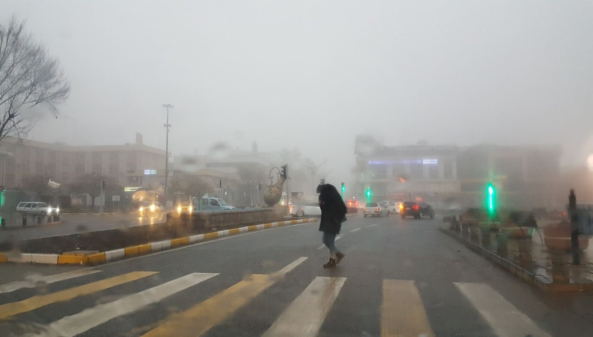 Erzincan güne sisle uyandı Erzincan güne sisle uyandı
