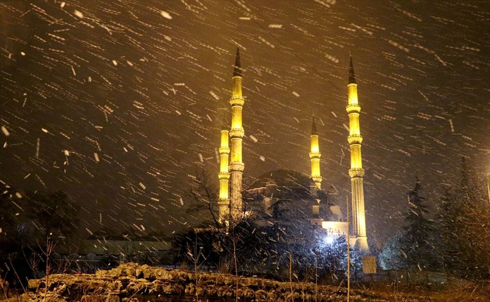 Edirne'de kar yağışı başladı - 3