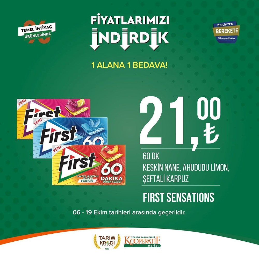 İNDİRİM BUGÜN BAŞLADI! Tarım Kredi Kooperatifi Market İndirim Kataloğu | Siirt Olay Haber Tarım Kredi Kooperatif Market ekim ayına özel yeni indirimli ürünler listesi: Yüzde 50 indirim bugün başlıyor (16 Ekim-2 Kasım 2023 Tarım Kredi Market indirimleri) - 55