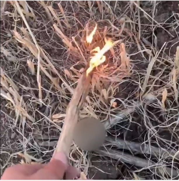 Şüphelinin sosyal medyada paylaştığı videodan bir görüntü
