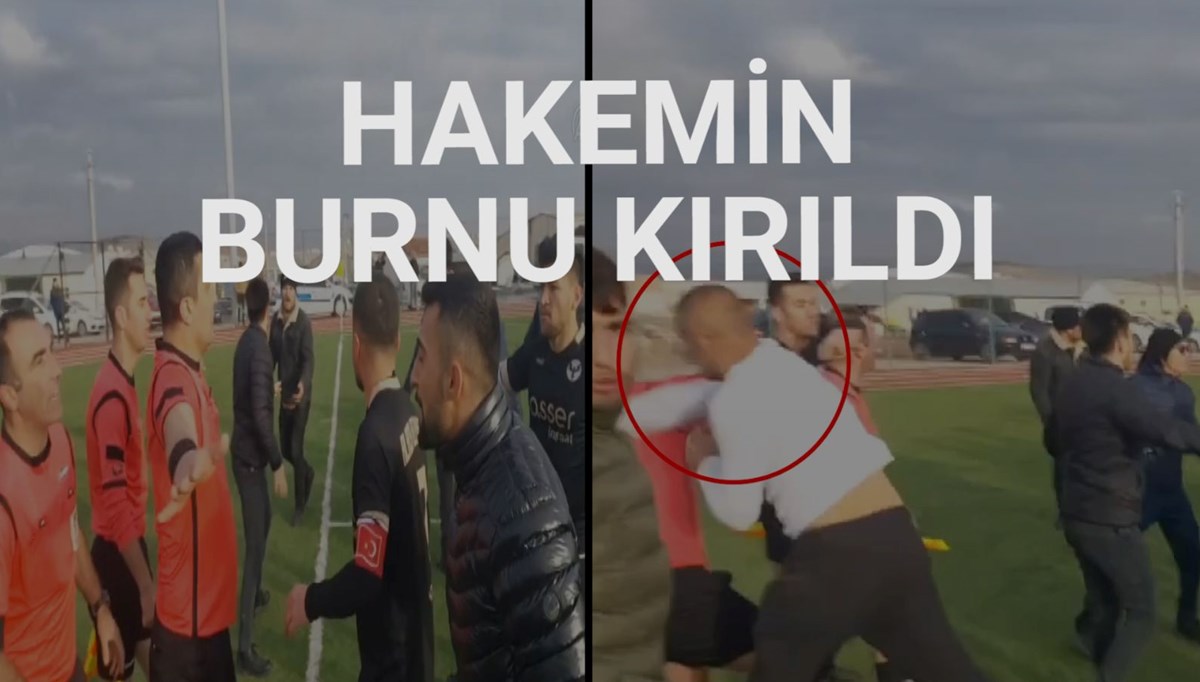 Penaltı golü sonrasında saha karıştı: Taraftar hakeme yumruk attı