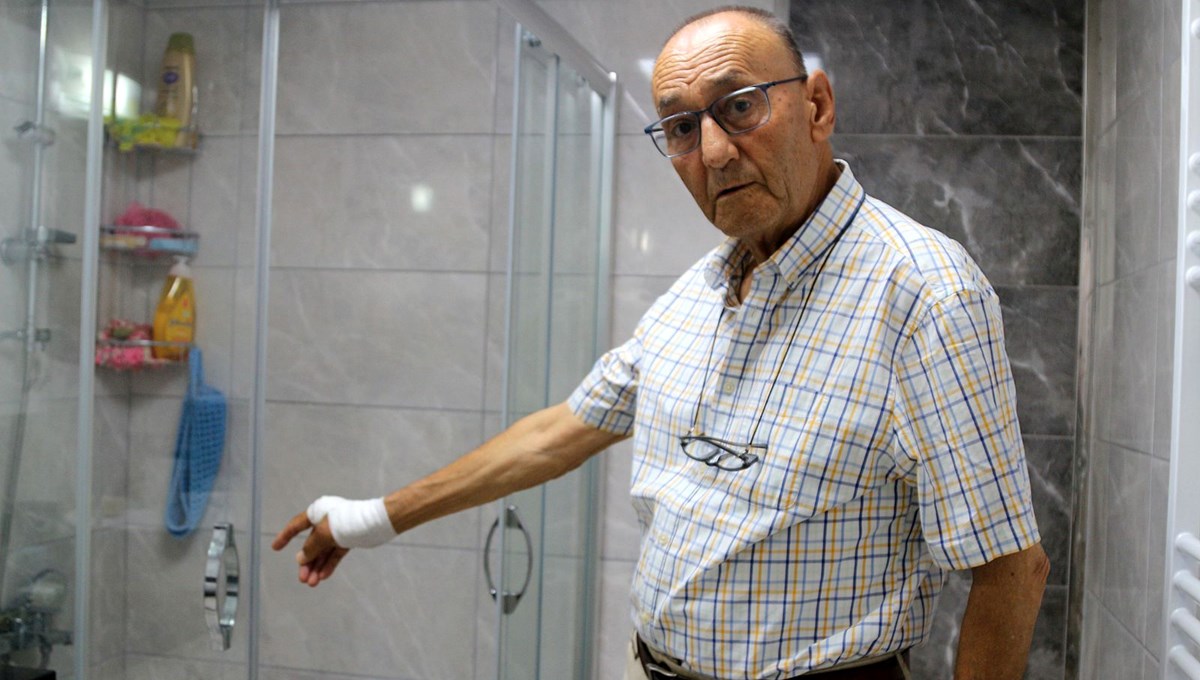 Duşakabinde ölümden döndü