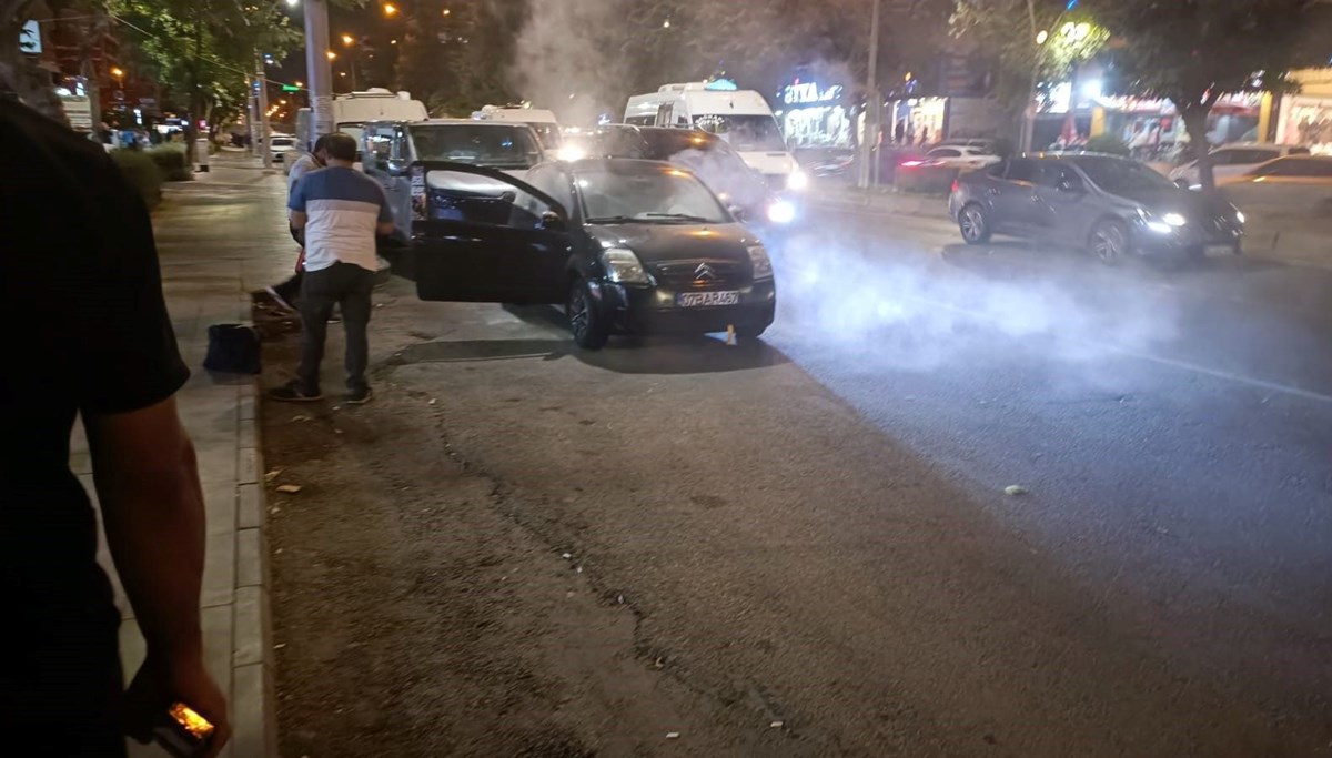 Duman yükselen  söndürüldü