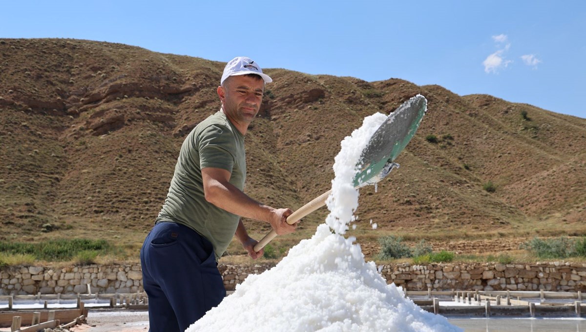 Yerin 7 metre altından çıkarılıyor: Beyaz altın hasadı başladı, içinde 84 tane mineral var