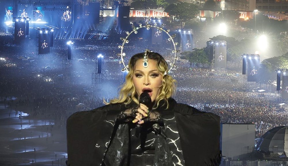 Milyonlarca kişi akın etti: Brezilya'da Madonna rüzgarı