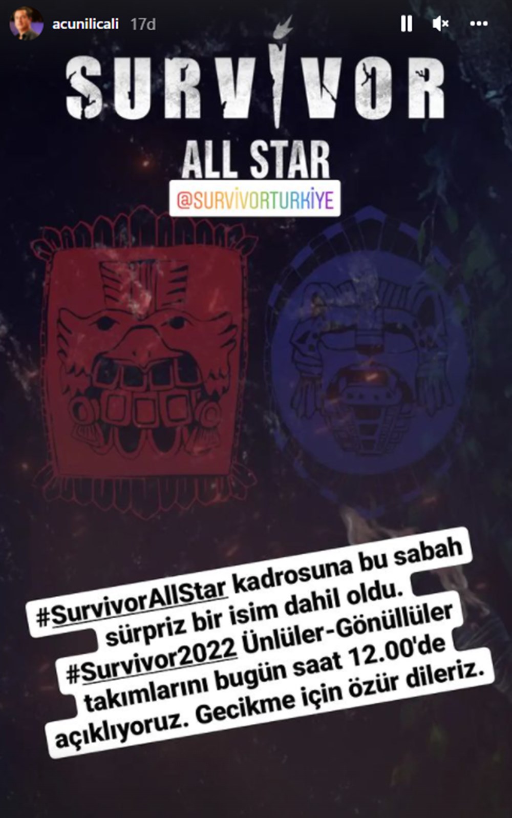 Survivor All Star 2022 kadrosu belli oldu (Acun Ilıcalı Survivor 2022 Ünlüler Takımı'nı tanıttı) - 1