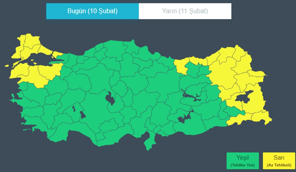 İstanbul dahil 21 il için sarı kodlu uyarı (Bugün hava nasıl olacak?) - 5