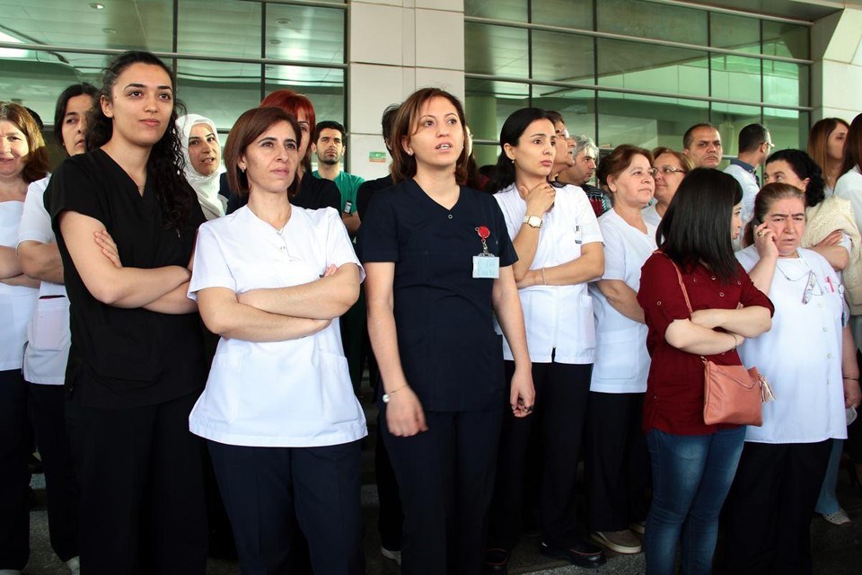 Sağlık çalışanları Dr. Kamil Furtun cinayetini protesto etti - 2