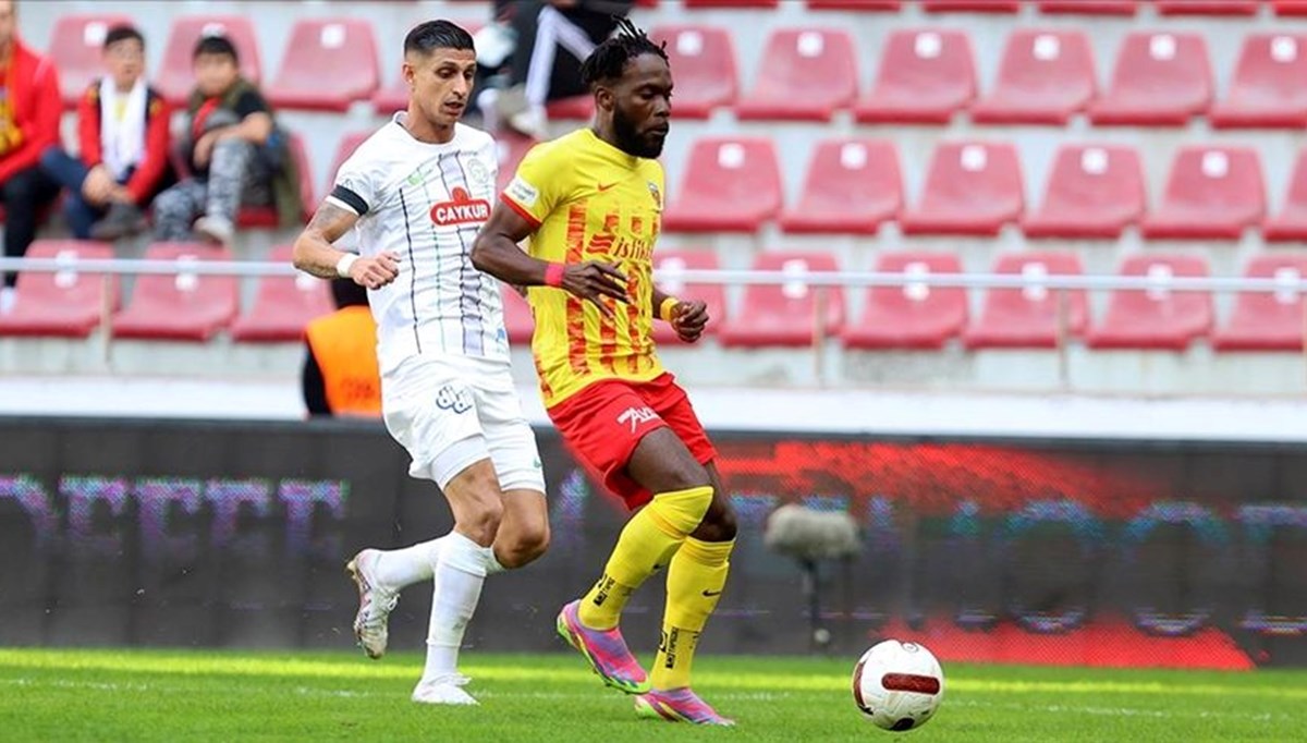 Kayserispor, Çaykur Rizespor'u mağlup ederek 3 maç sonra kazandı