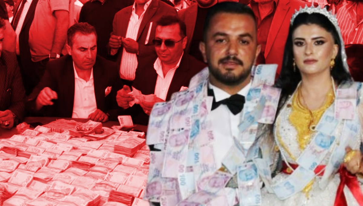 Beş bin kişi katıldı, paraları 14 kişi saydı: Gelin ile damada milyonlar takıldı