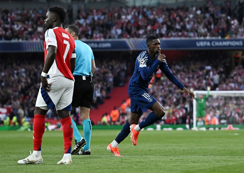 Dünya futbolunun "istenmeyen çocuğu" Ousmane Dembele, Şampiyonlar Ligi'ni sallıyor: Arsenal'i de devirdi 73 44p 8SIS0E fPO97GeF 1w