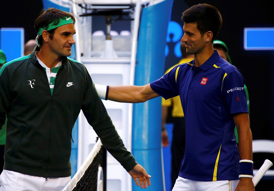Roger Federer ve Novak Djokovic birçok maçta birbirine rakip oldu.

