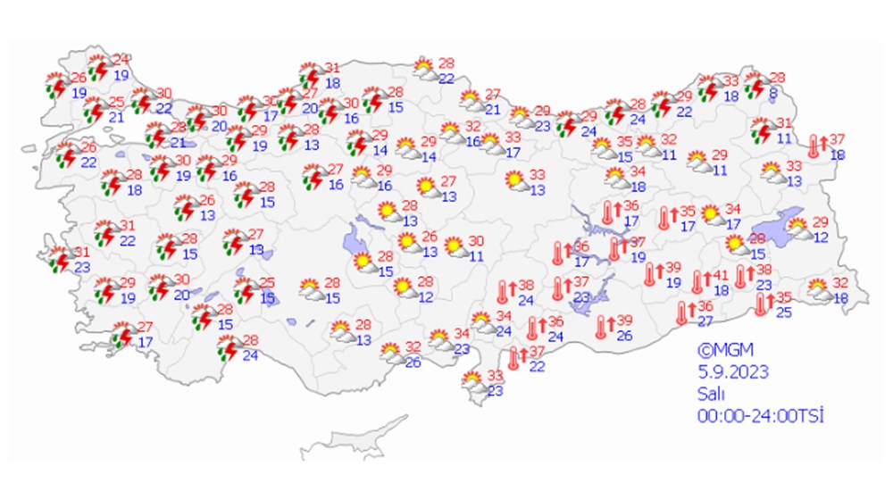 Meteorolojiden sarı ve turuncu kodlu şiddetli yağış uyarısı (Bugün hava nasıl olacak?) - 13