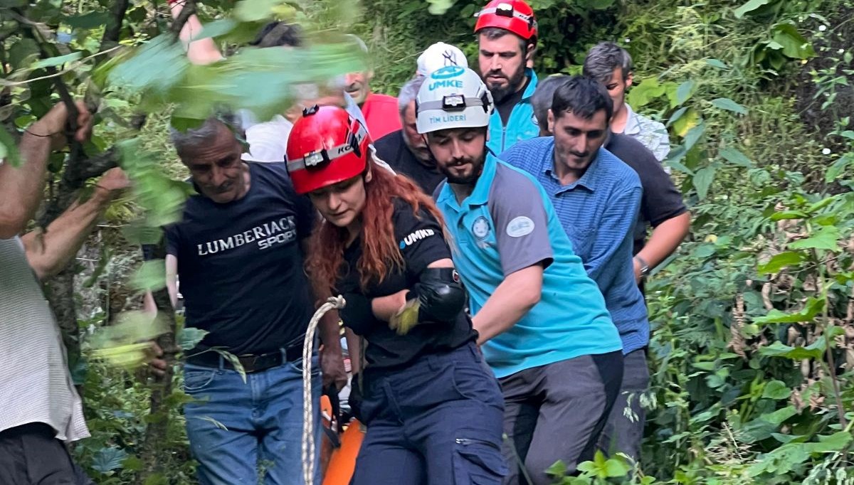 Yamaçtan yuvarlanan adam yaralandı