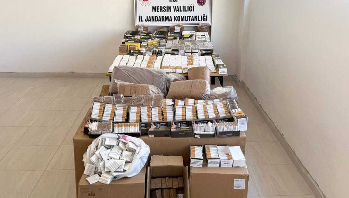 Mersin'de kaçak tütün operasyonu
