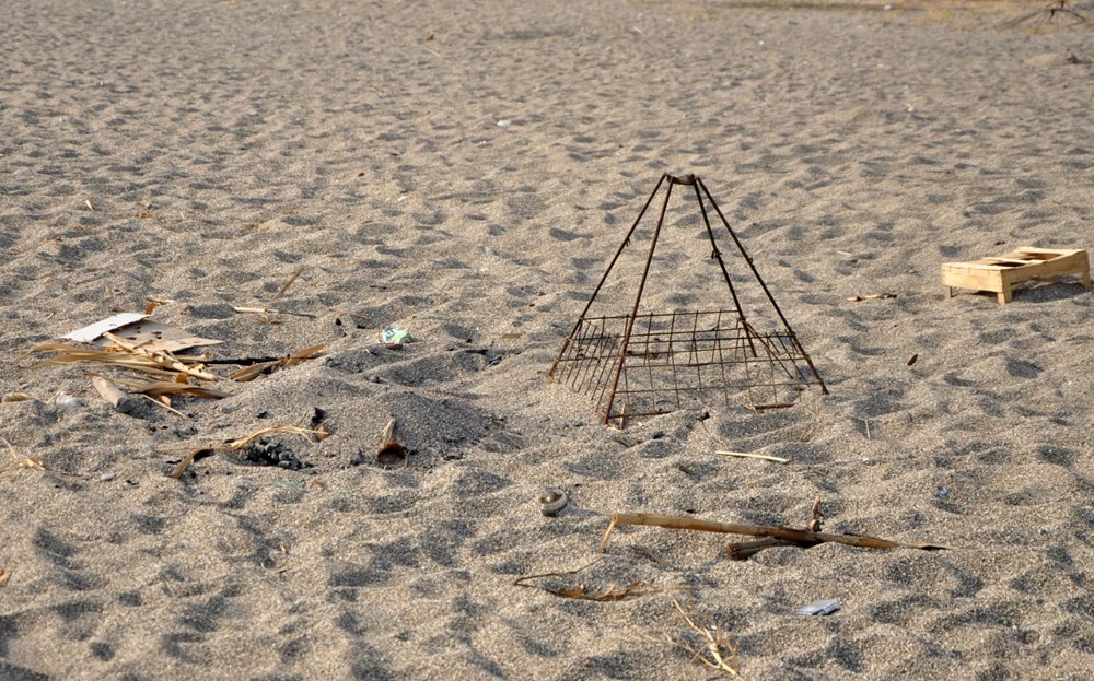 Caretta caretta yuvasının üzerinde mangal yaktılar - 3