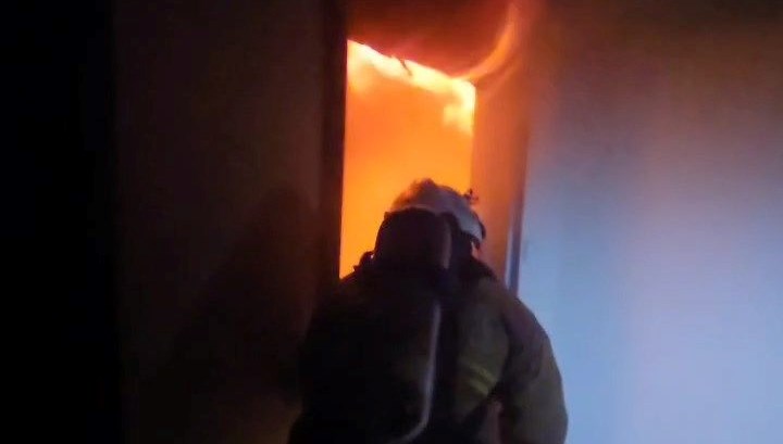 Cizre'de daire yangını