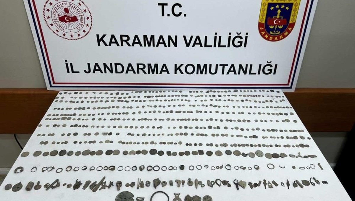 Karaman'da tarihi eser operasyonu