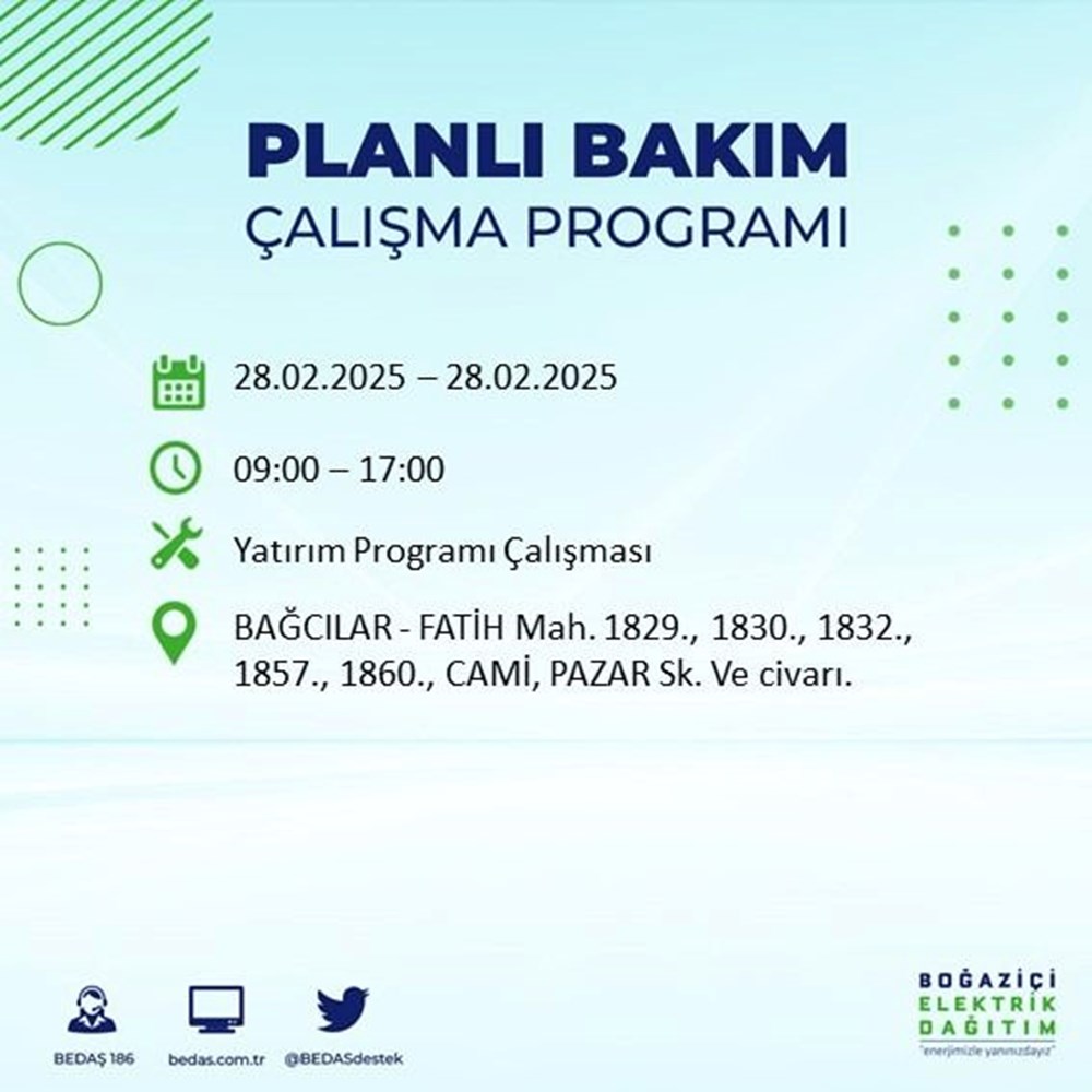 İstanbul'da Elektrikler Ne Zaman Gelecek? 21 İlçede BEDAŞ Kesinti Alarmı (28 Şubat) 81 4CwbJu95ZkmkzeMuN3cp2Q