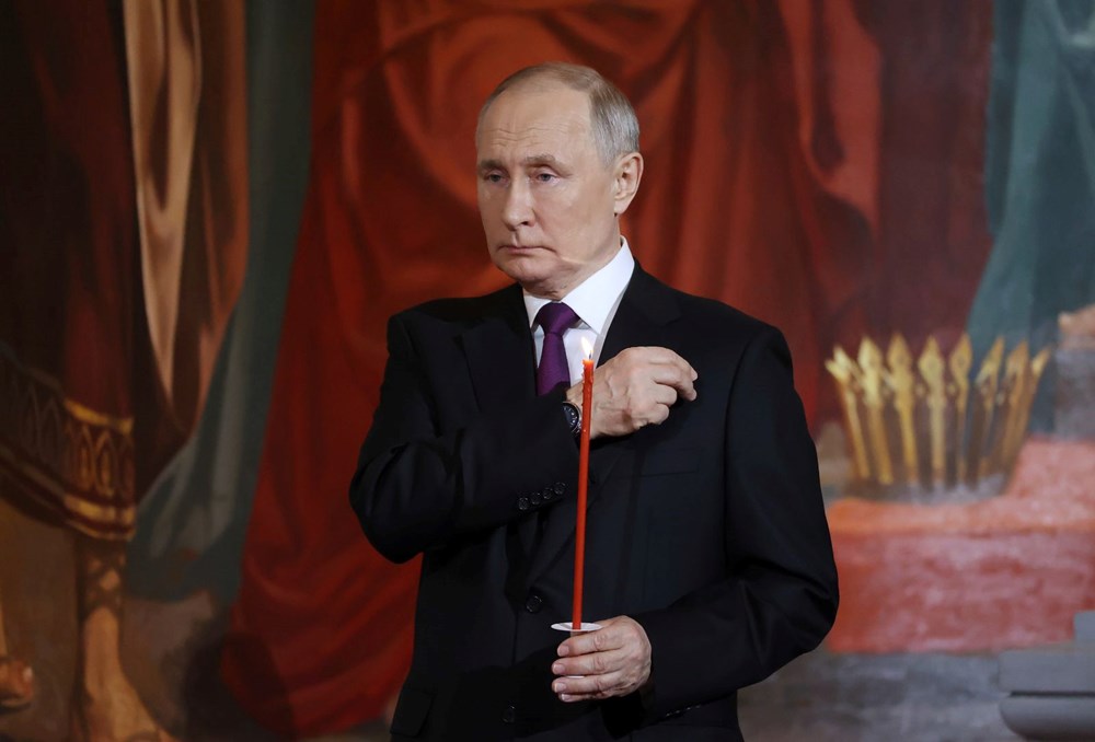 Putin Moskova'da Paskalya ayinine katıldı - 3